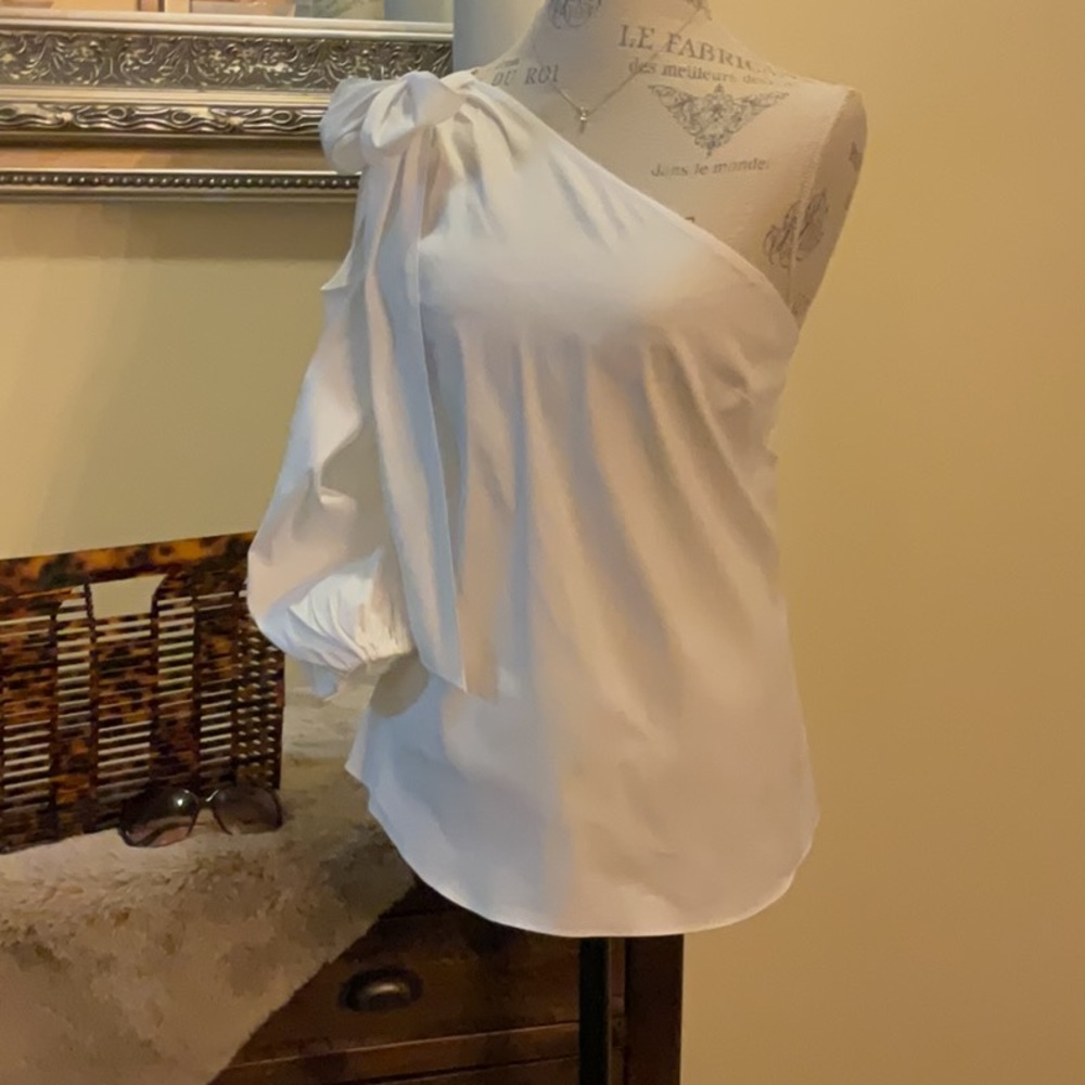 White House Black Market One Shoulder Blouse